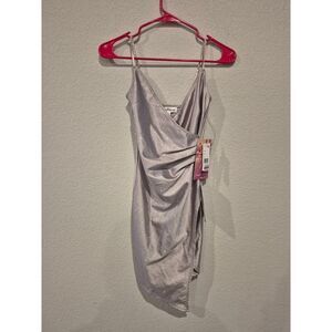 Emerald Sundae Slinky‎ Wrap Over Bodycon Dress XXS Party Cocktail NWT